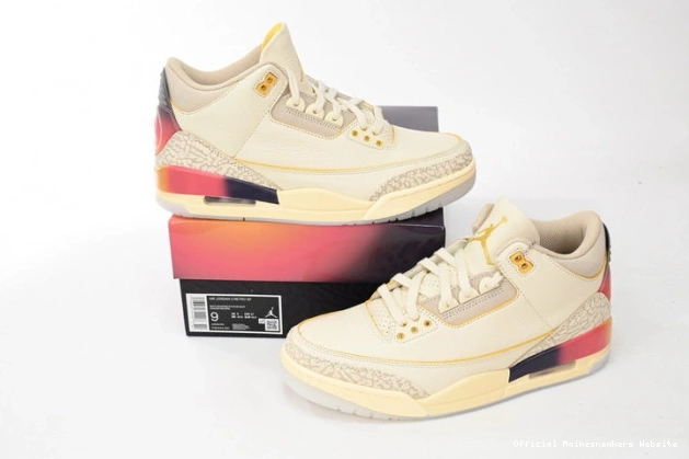 Official Maikesneakers Air Medellin Balvin Sunset 3 Jordan J x FN0344-901 0723